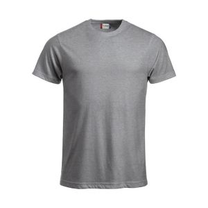 T-SHIRT T-shirt homme Clique NEW CLAS - Gris chiné - Col r