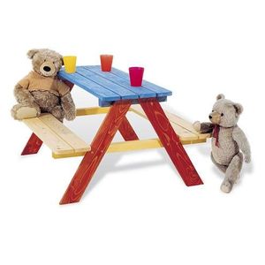 TABLE ET CHAISE Table picnic Nicki pour 4 enfants - multicolore