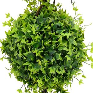 FLEUR ARTIFICIELLE L-10792-Pwshymi-Plante de buis artificiel avec pot Vert 100 cm