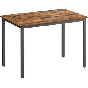 MANGE-DEBOUT Table de Bar - VASAGLE - Style Industriel - Marron Rustique et Noir
