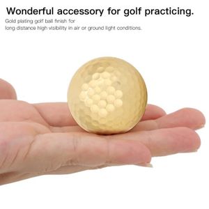 BALLE DE GOLF CHG 4pcs portable haute qualité double plaqué or accessoires de balle de golf (42.6 mm) tout neuf