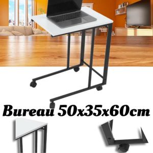 Debout réglable en Hauteur Table dordinateur Portable avec Roue Compartiment de Rangement GOTOTOP Laptop Desk Cart 