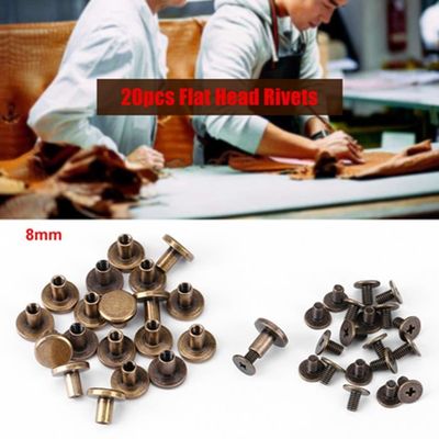 Rivets Solides Tête Plate En Cuivre – M4 X 4 Mm – Lot De 10 – Sans Marque