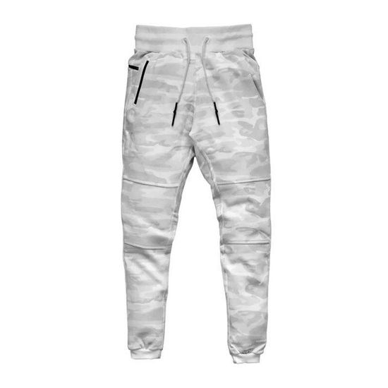 Pantalons de Combat Camouflage pour Hommes Pantalons de Combat Punk Casual Drawstring Harem Pantalons de Jogging Combinaison de Travail Multi-Poche Slim Fit Sweat Pantalons de Danse Hip Hop Bottoms