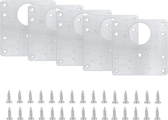 50 Plaques De Réparation Structurelle Zinc – 3" X 5" – Dent à Ongles – Pour Charpente Bois
