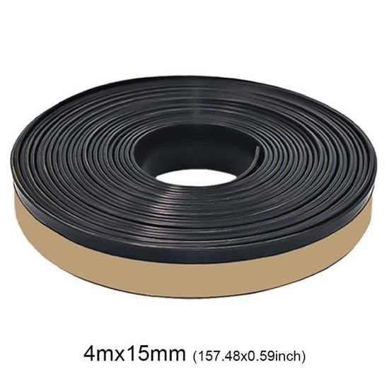 Profilé Caoutchouc EPDM 3mm - Protection Bords Universelle Pour Portière, Table, Panneaux (3m)