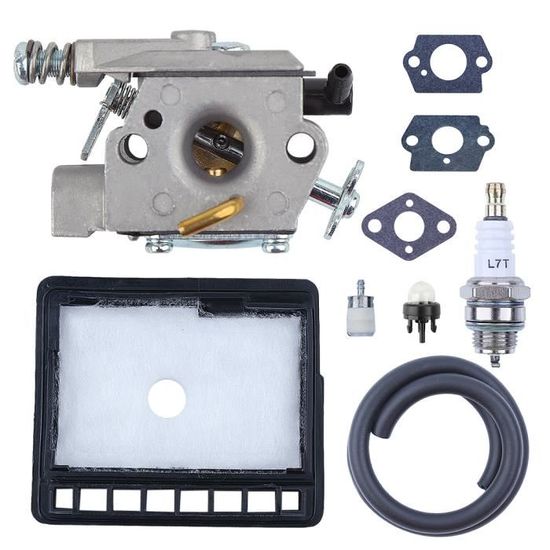 Kit Carburateur + Filtre à Huile Compatible Echo/ Walbro WT-589-1 Pour Tronçonneuses CS-341, CS-345, Etc.