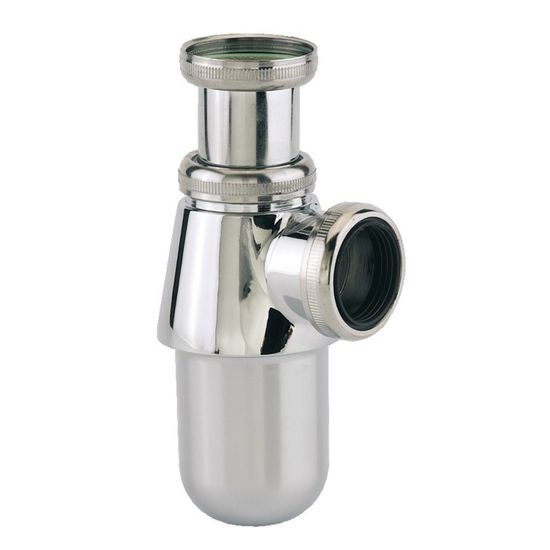 Siphon Lavabo Laiton Chromé main image 1