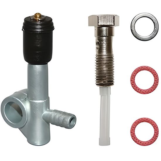 KIT ESSENCE M10x1 : ROBINET + FILTRE + COLLIER TUBE + DURITE + FILTRE A CARBURANT TONDEUSE TRACTEUR MOTOCULTEUR DEBROUSSAILLEUSE - Jardin