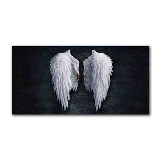 GL1360 30x60cm No frame  GoldLife – toile de peinture Pop Art, ailes d&#39ange noires et blanches, mur d&#39images de grande taille
