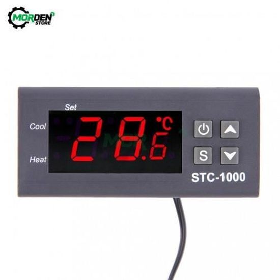 Régulateur Température Numérique STC-3000 - Thermostat 110V-220V, Sonde -55°C à 120°C, 30A - 6