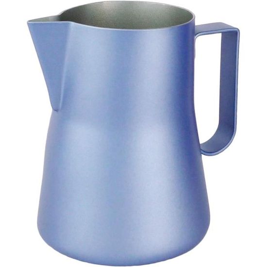Pichet Latte Art Akozon 380ml Acier Inoxydable Bec Cygne - Bleu Pour Baristas Et Amateurs De Café