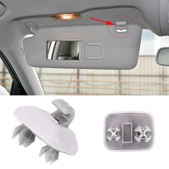 Gancio Parasole Interno Grigio Per Audi A1 A3 A4 Q3 Q5 | Clip Di Ricambio, Plastica