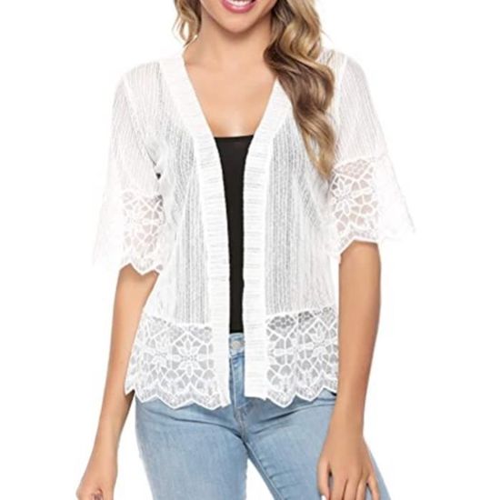 Boléro Mariée Dentelle Manches Courtes Lola