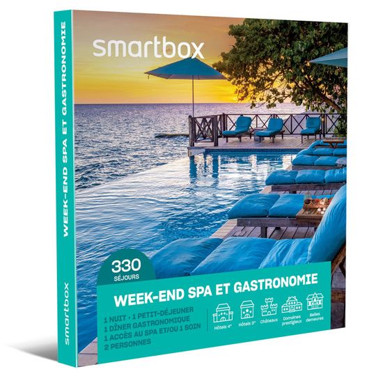 Coffret Cadeau SMARTBOX - Week-end spa et gastronomie - 1 nuit avec ...