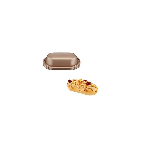 Lot De 3 Moules à Petits Pains Tefal Creabake - Antiadhésifs, Empilables, Pour Four