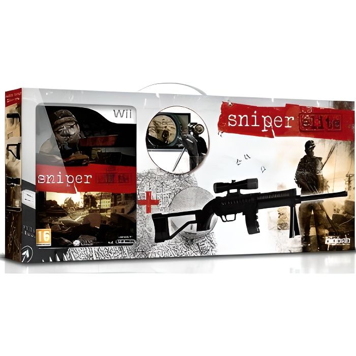 SNIPER ELITE + SNIPER GUN BLACK / Jeu console Wii