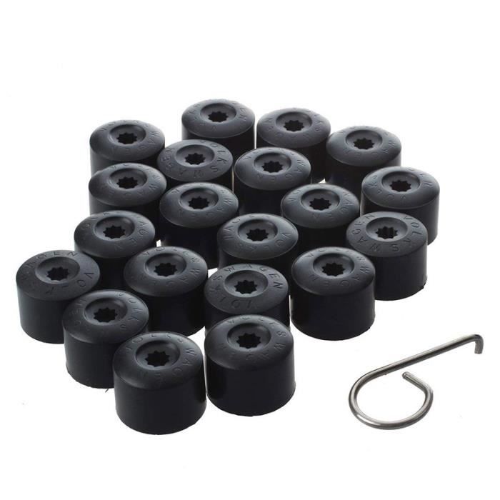 Chapeau de roue ecrou boulon 20 Roue ecrou capuchon boulon 17mm pour Volkswagen Golf MK4 Passat Audi Coccinelle