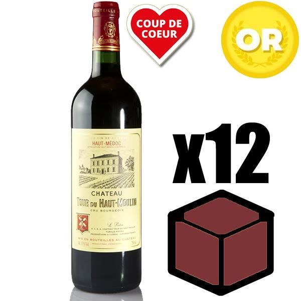 X12 Château Tour du Haut Moulin 2015 75 cl AOC Haut Medoc Rouge Cru Bourgeois Vin Rouge