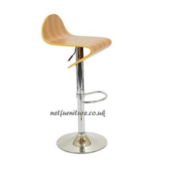 David Wood et Chrome Tabouret de bar - pivotant et réglable