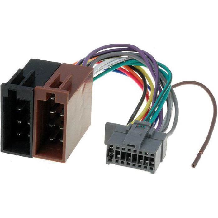 Cable Autoradio Panasonic 16PIN Vers ISO- connecteur marron 1