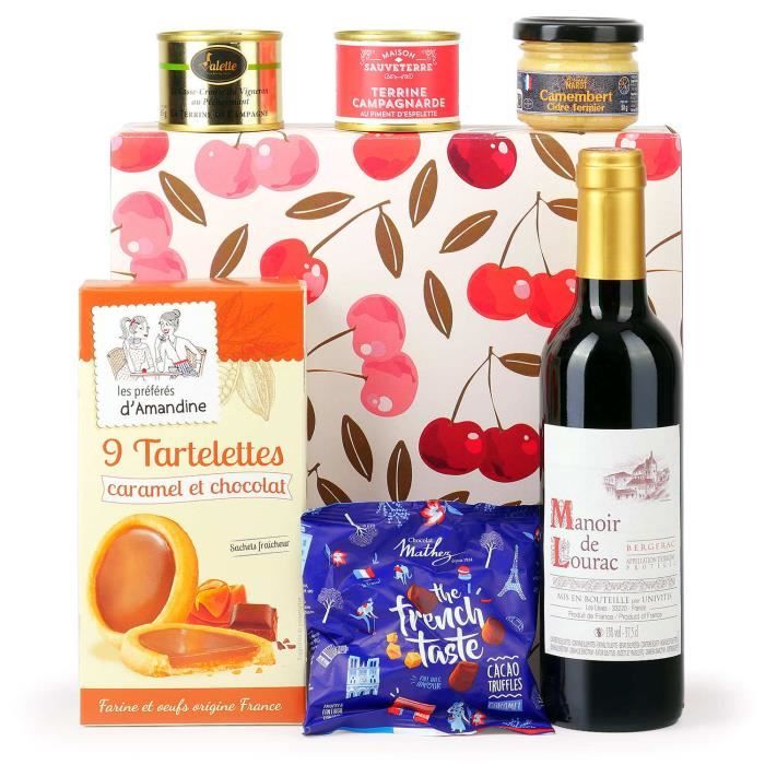 Coffret cadeau Tradition - 6 produits dont 1 vin rouge