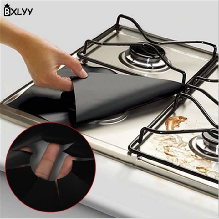 Accessoires de cuisine en PTFE haute température - Tapis de Protection pour cuisinière à gaz 27*27c - Modèle: brown - WMGJMXA00238