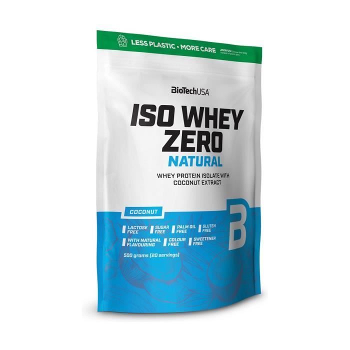 BioTechUSA+Iso Whey Zero Natural, Noix de coco 500 g