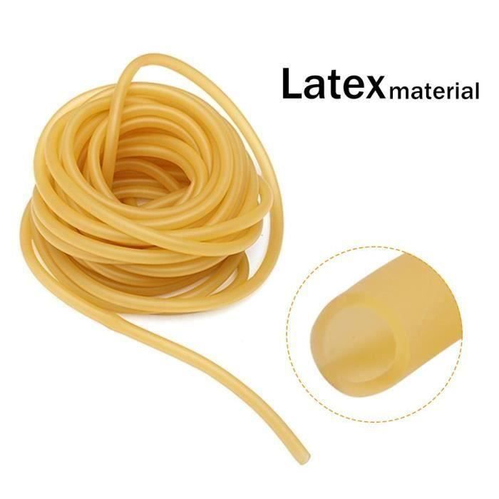6x9mm Tube Élastique en Latex Naturel pr Assembler Un Fronde Lance-pierre Professionnel pr La Chasse Ou La Compétition Accessoire