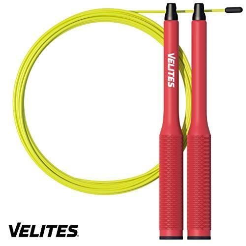 Velites Corde à Sauter pour Crossfit, Fitness et Boxe Vropes Fire 2.0 Speed Jump Rope Lestée (Lests Non Inclus) - Aluminium