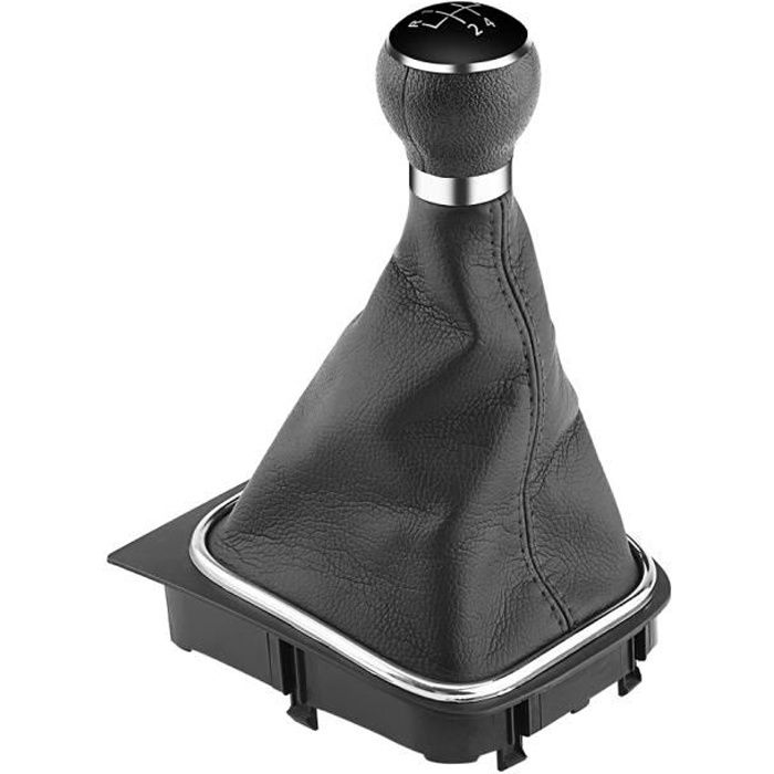 Acouto 5 vitesses voiture pommeau de levier de vitesse guêtre Kit de démarrage de levier de vitesse pour VW Golf 6 MK5 MK6 Jetta