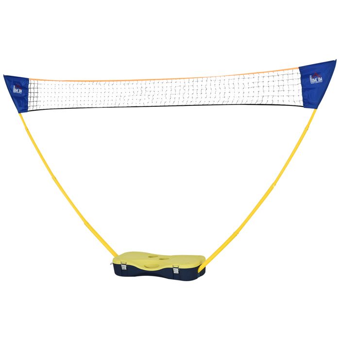 Filet de Badminton/loisirs dim. 2,7L x 0,33l x 1,57H m - ensemble complet badminton : 2 raquettes, 2 volants, filet et mallette