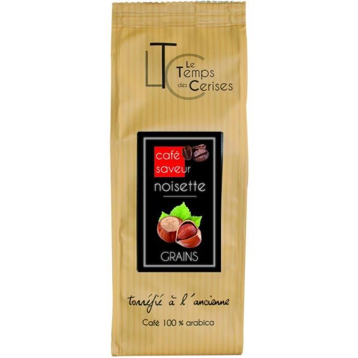 LE TEMPS DES CERISES Café Saveur Noisette 250g Grain
