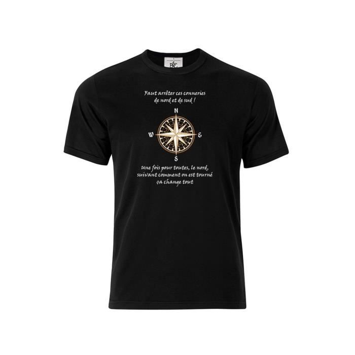 T-shirt col rond Citation Kaamelott Perceval Nord et Sud 2 blanc xl