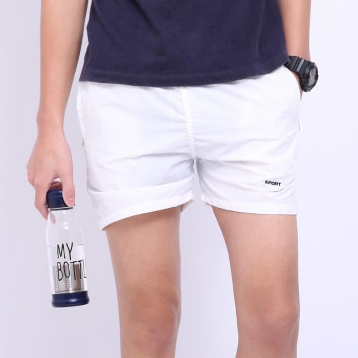 Short Homme mode baggy Short de plage Short de surf Short de sport uni Bermuda Homme