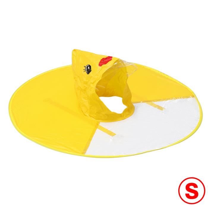 Manteau de pluie pour enfants Manteau de pluie de canard jaune Chapeau parapluie