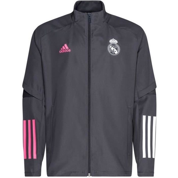 Veste Survêtement Real Madrid Junior 2020/2021 Grise. FQ7853.