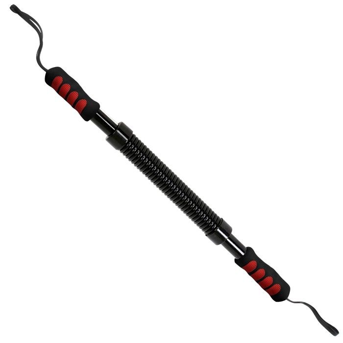 Physionics® Power Twister - 30 kg de Résistance, Extensible, Flexible, Barre en Acier - Barre à Ressort, Appareil Bras
