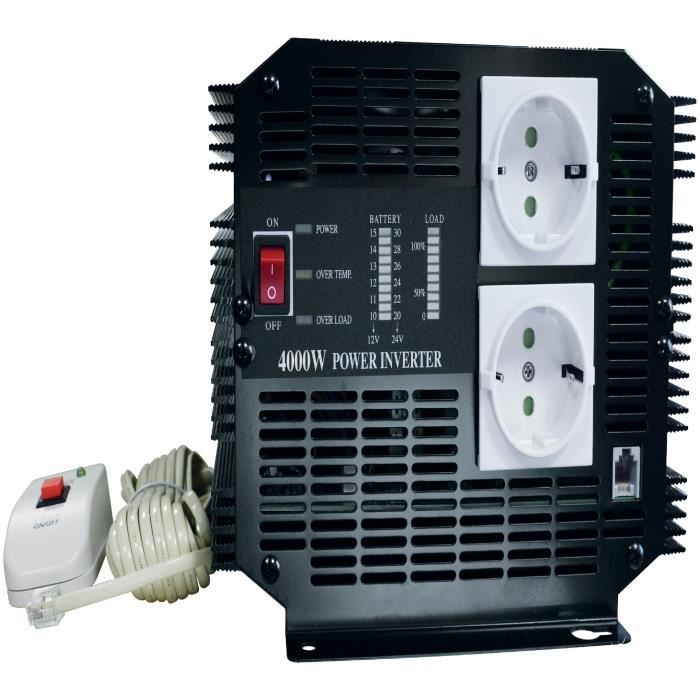 CONVERTISSEUR DE TENSION 12/220 V - 4000 WATT ROHS