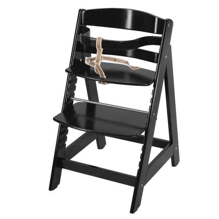 Chaise haute en bois Sit Up III Noir