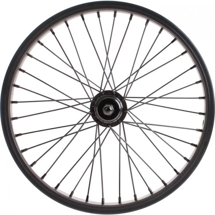 Roland Roue libre roue arrière 16 x 1,75 pouces jante frein aluminium argent