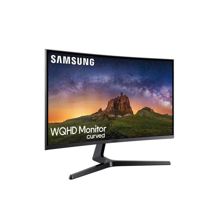 'Samsung c27jg50 Moniteur WQHD courbée de 27, Base à Double Articulation, 2560 x 1440, 1800R, 4 ms, 144 Hz, HDMI et DisplayPort