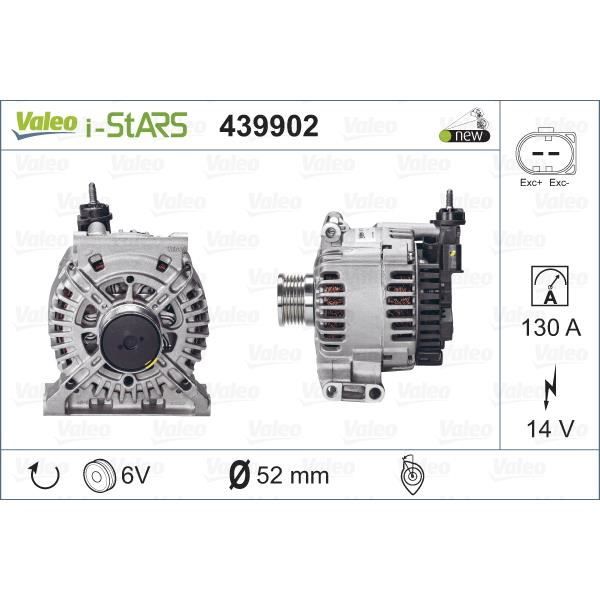 ALT NEUF 14V 130A VALEO 439902