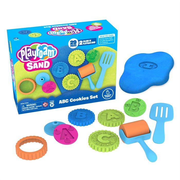 Learning Resources Playfoam Sand Alphabet – Sable Sensoriel, 26 Tampons Lettres, Dès 3 Ans