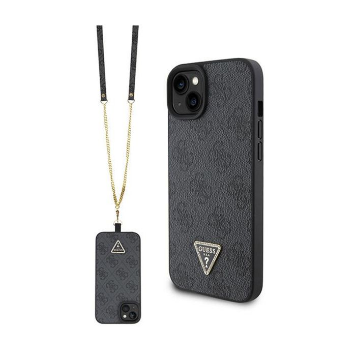 Guess Crossbody 4G Metal Logo Coque iPhone 15