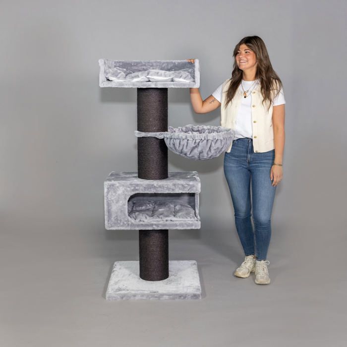 Comparer les prix de Arbre à chat Royalty Retreat Blackline Light Grey