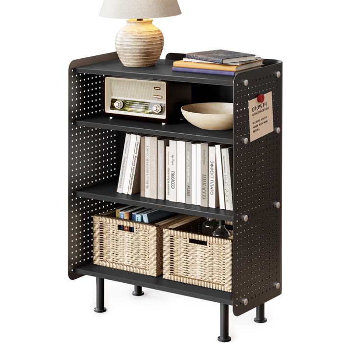 Fenge 4 Niveaux Meuble de Rangement de Livres, Bibliothèque avec