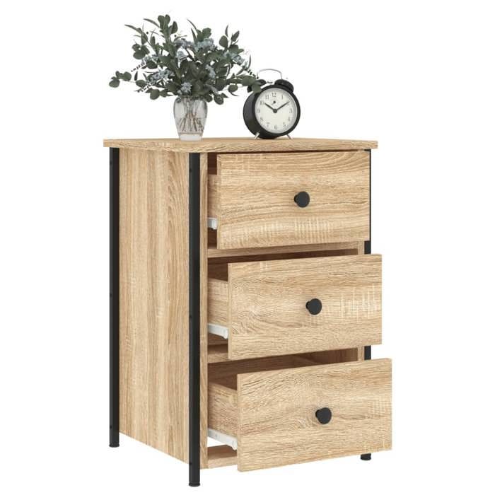 Bon marché * Tables de chevet 2 pcs - SWEETY - chêne sonoma 40x36x60 cm bois ingénierie FR1355