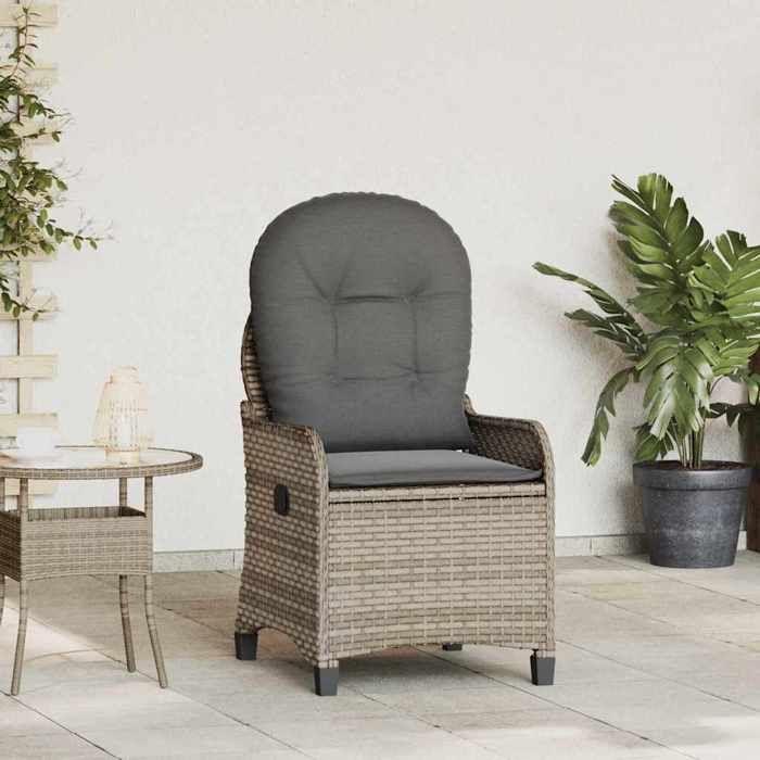 vidaXL Fauteuil relax en poly rattan - vue 2