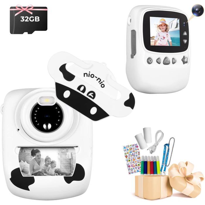 Appareil Photo Instantané Enfant - Écran 2,4, Impression Sans Encre, 32 Go Incluse - Cadeau 3-14 Ans - Violet Ordinateur Enfant Appareil Photo Instantané Enfant - Écran 2,4, Impression Sans Encre, 32 Go Incluse - Cadeau 3-14 Ans - Violet Ordinateur Enfant